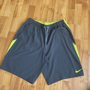 Nike Content Volley Swim Shorts 9" Men's Large Grey / Yellow
